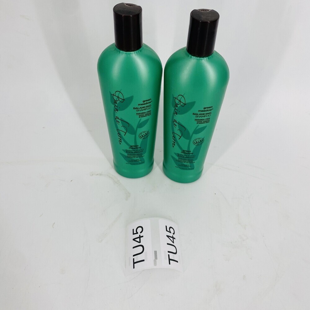 2 Pack Bain De Terre Green Meadow Balancing Shampoo 13.5 Fl Ounces - Picture 2 of 7